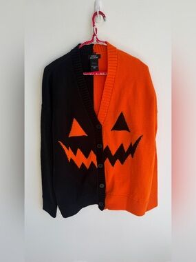 Social Collisom Halloween cardigan 
Medium  _oversized for